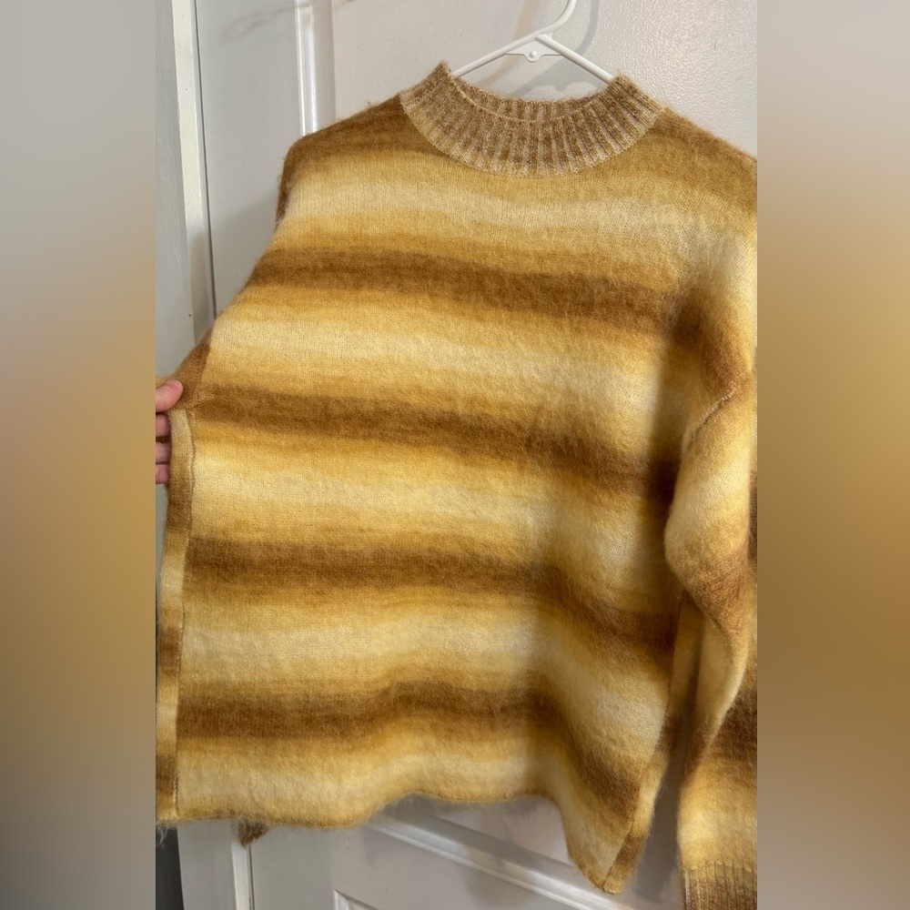 ACNE STUDIOS Ombre Stripe Sweater Sand Beige Small NEW WITHOUT TAG - Picture 3 of 10